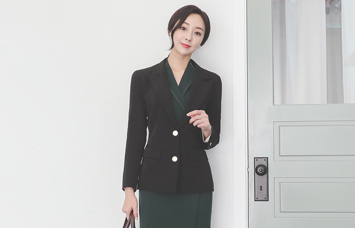 Tailored Gold Button Simply Jacket