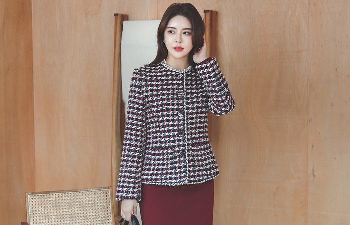 Signature Color Braid Tweed Jacket