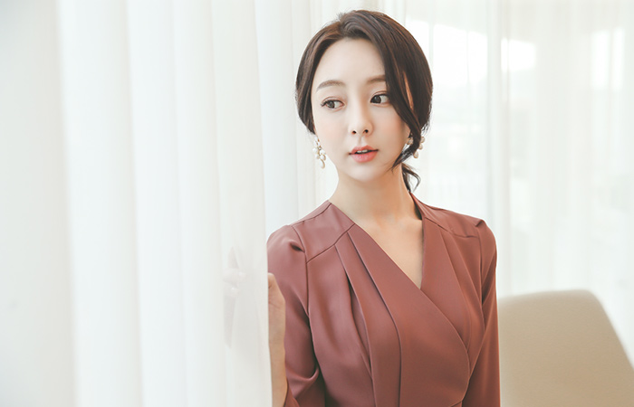 feminine tulip Pleats Dress