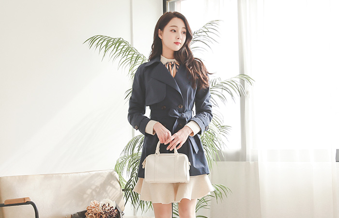 nature Harp Trench Coat