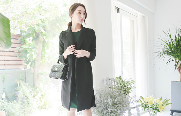 Modern simple Tailored Long Jacket