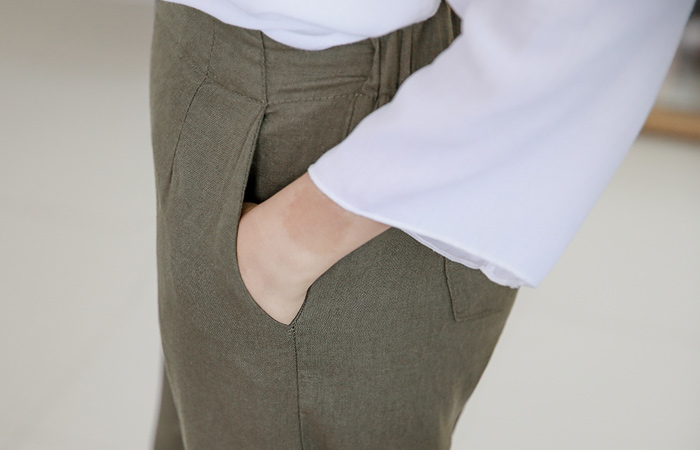 Organic Linen Wide Pants