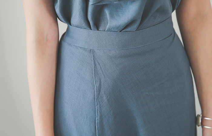 Bring unbalance Tulip Wrap Linen Skirt