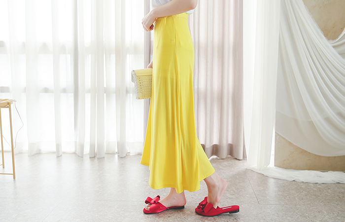 Candy Color TENCEL Rong skirt