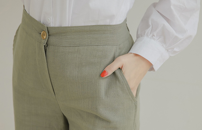 Basic Cotton Wide Pants