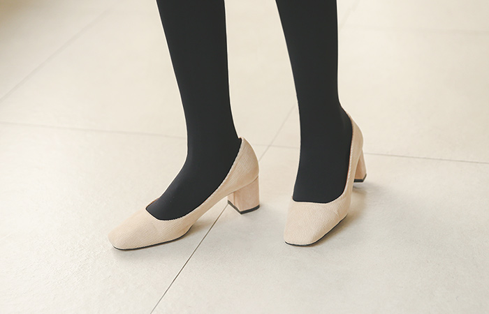 Corduroy Middle Pumps Heels