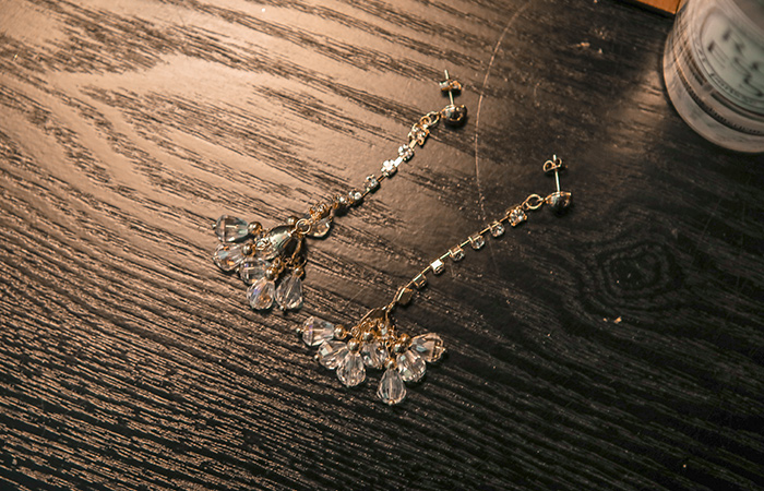 Beads Flower Long Earring