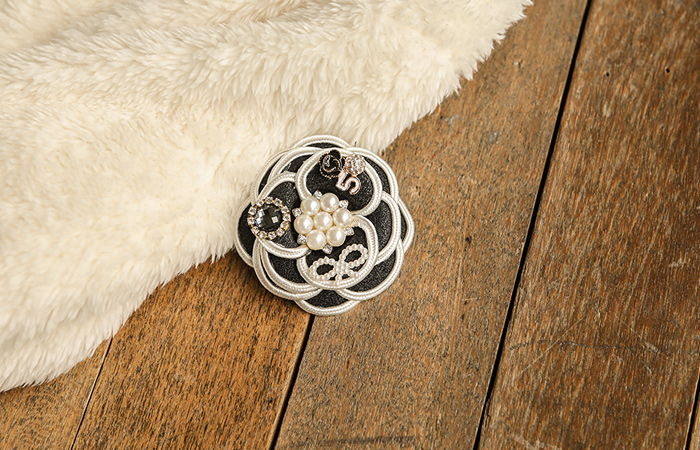 Flower Color Combination multi Point Brooch