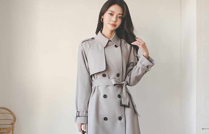 Classic Double-button wing Trench Coat Ⅱ