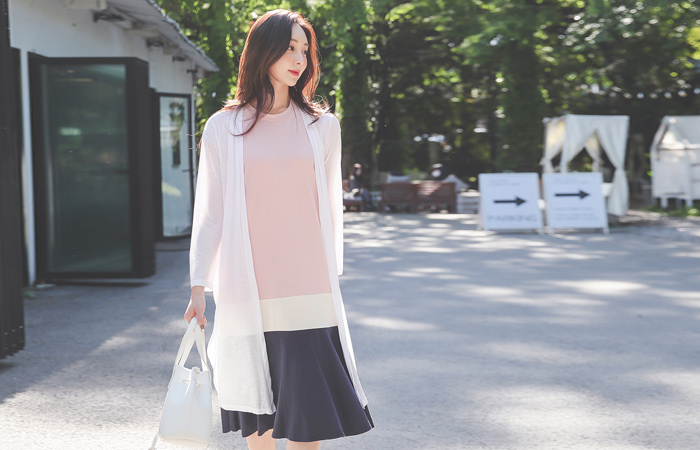 Ice Slav Side Slit Long Cardigan Ⅱ