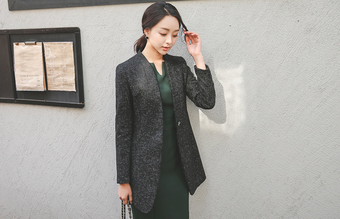 minimal bocassie wool wool half coat