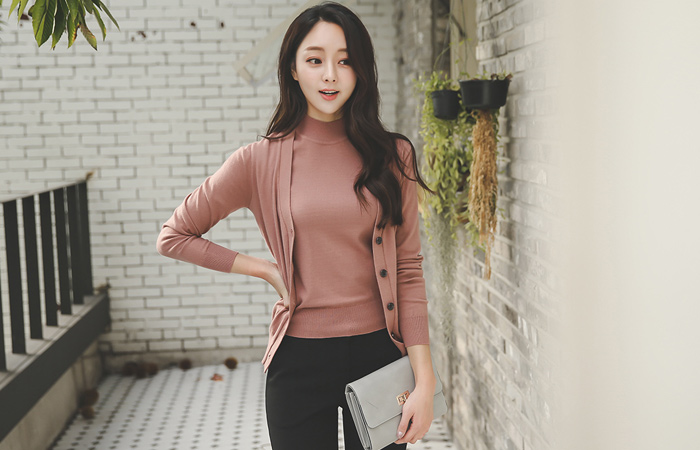 Daily Soft Knit&Cardigan SET