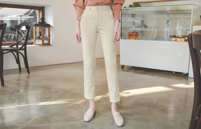 Classic Slit Napping Span Slacks Ⅱ