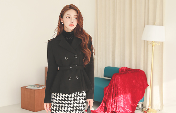 Side Pleats Double-button Jacket(winter) Ⅱ