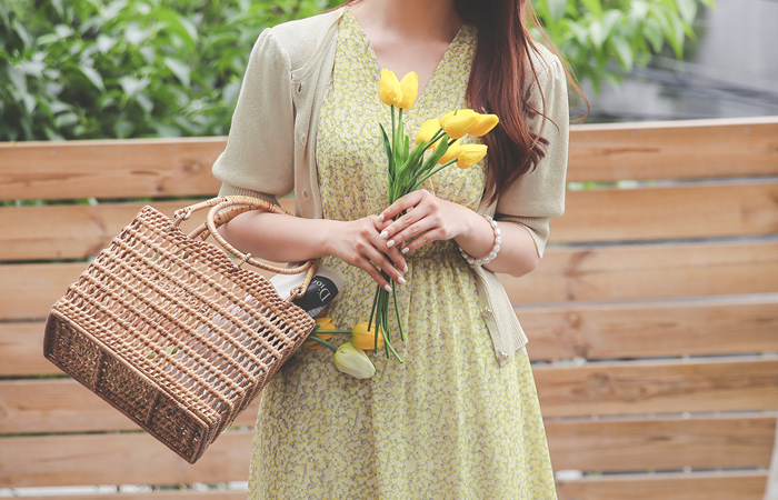 Metal Glitter Knit Pearl Buttons Puff Cardigan