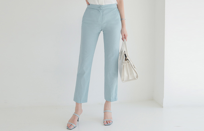 Bokashi Linen Span Slacks