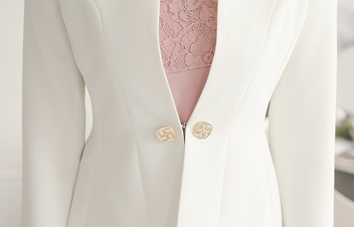 Antique Gold Button Aline Jacket (spring)