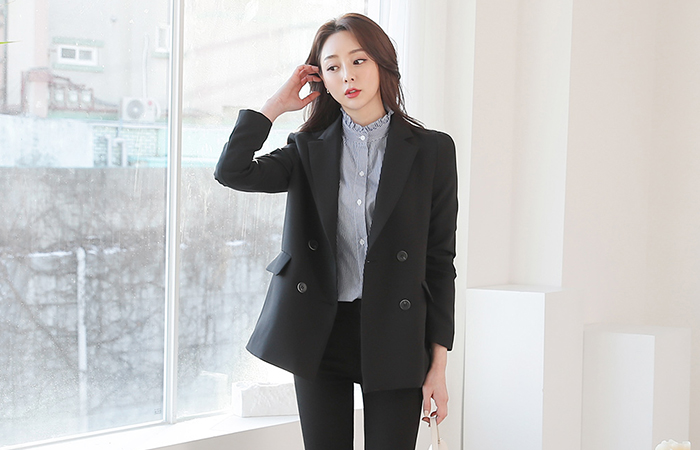 minimal Basic Double-button Tailored Jacket Ⅱ