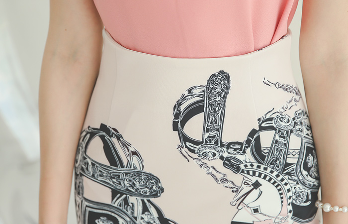 Boi and Tyr printing Silky Skirt