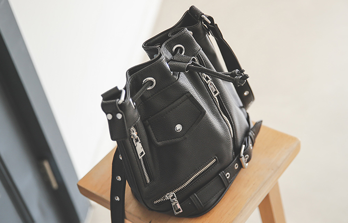 [Models wear42st]Leather Rider Tote bag