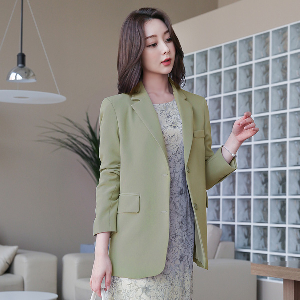 Button Belted Single Tailored Jacket