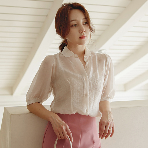 Shining large Puff Romantic 샤샤 Blouse