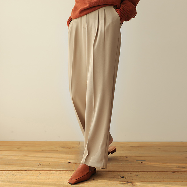 Soft Wide Back Banding Daily Slacks