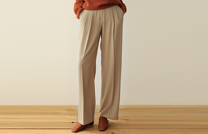 Soft Wide Back Banding Daily Slacks