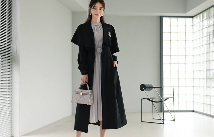 Coco Classic Cape Two-way Trench Coat