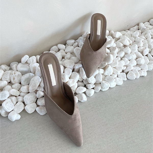 Suede Chic Mood Mule Stiletto Heels