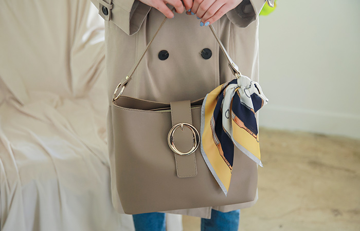 Royal Gold Belted large Cross Bag