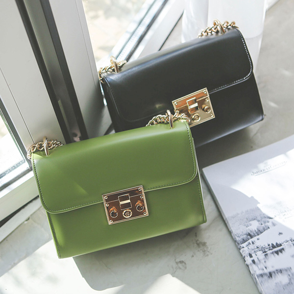 Vivid Color Gold ChainBag