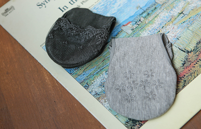 Lace Silicone No-Show Socks