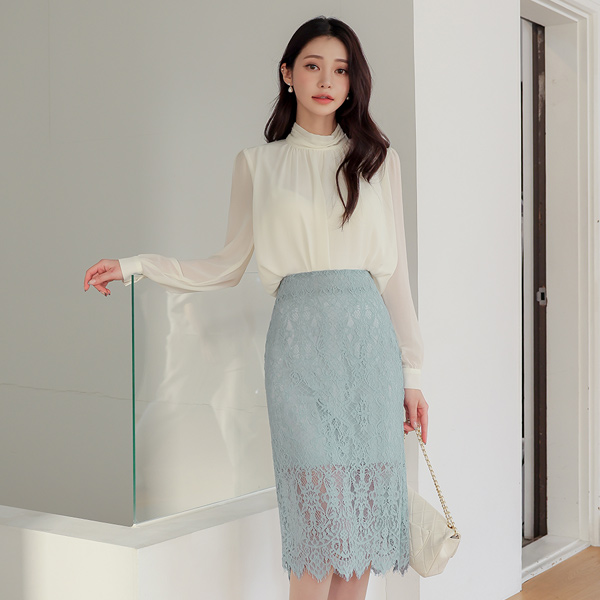 Romantic Flower Lace Skirt