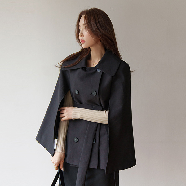 ODE Cape Harp Trench Coat