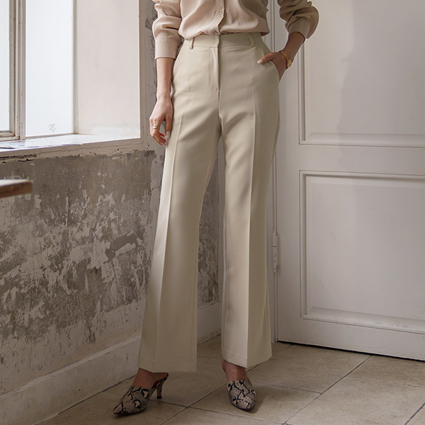 Modern High-Waist Boot-Cut Span Slacks(spring) Ⅱ