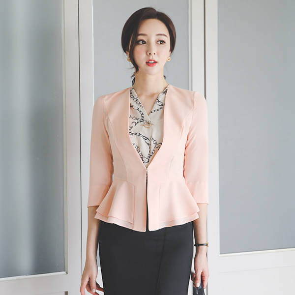Simple Double Peplum Jacket(summer)