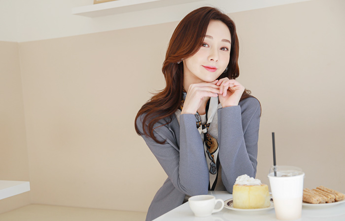 Slit Corduroy Open Long Cardigan