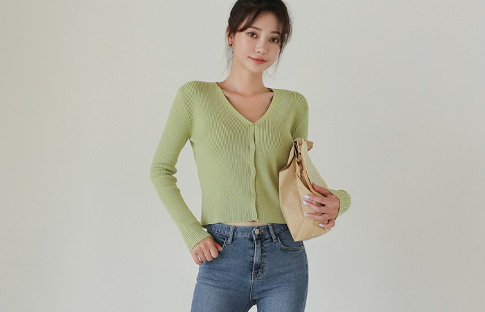 Soft Corduroy Crop Cardigan