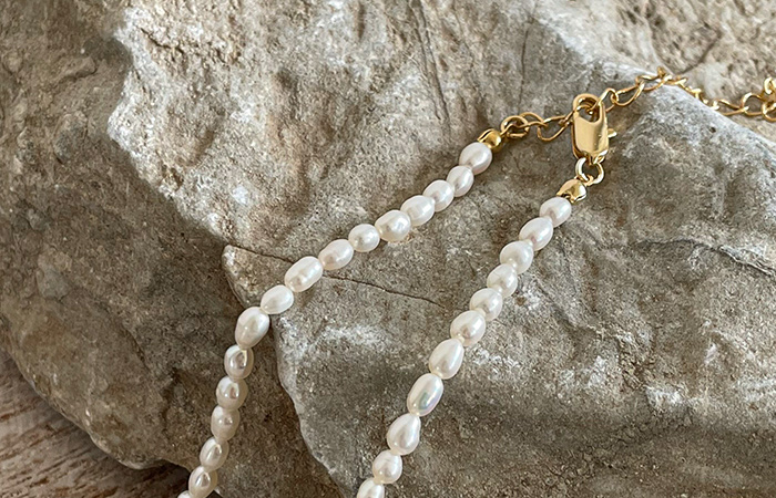 Mini Fresh-Water Pearl layered Necklace