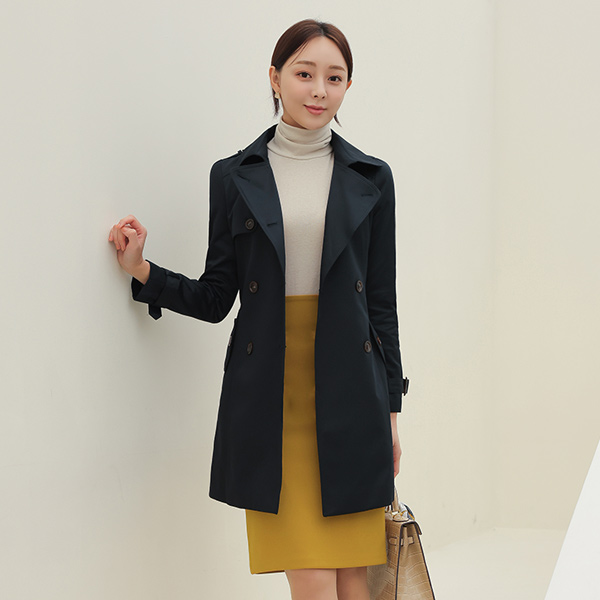 Classic Check Lining Harp Trench Coat