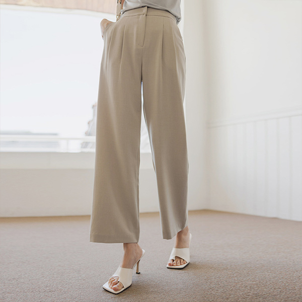 Soft Wide Linen The Back Banding SlacksⅡ