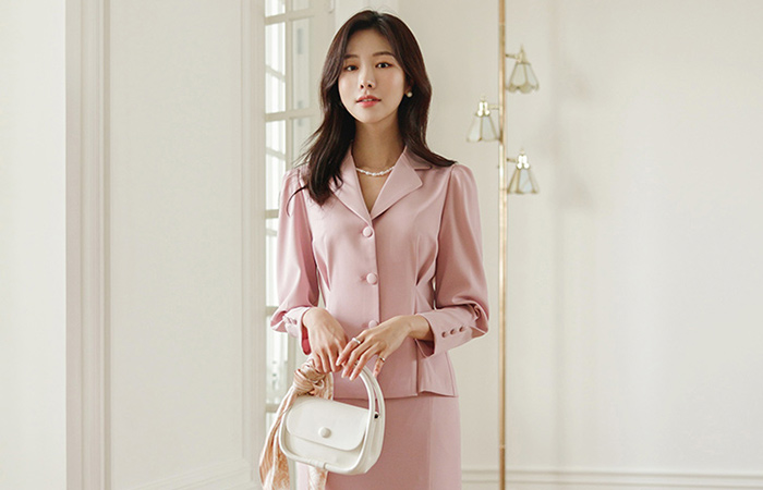 Elegance Line Belt set Blouse Jacket