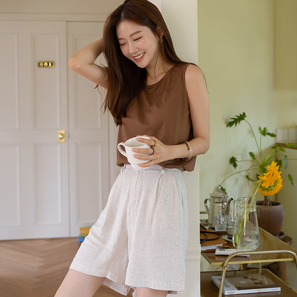 Soft Linen quality Back Banding Harp Pants