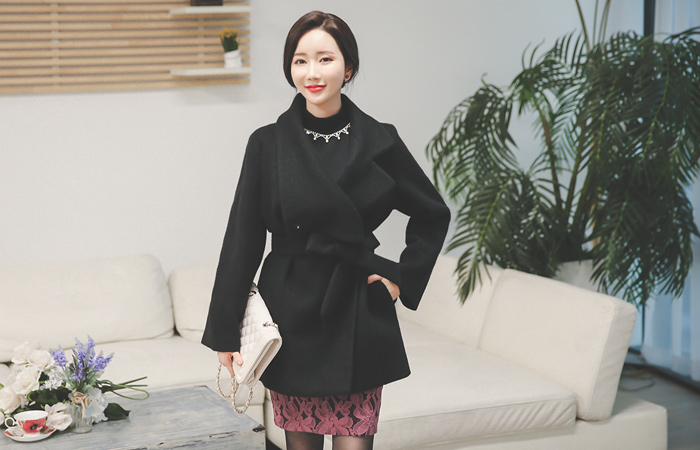 Mohair Wing Kara Highneck Half Court