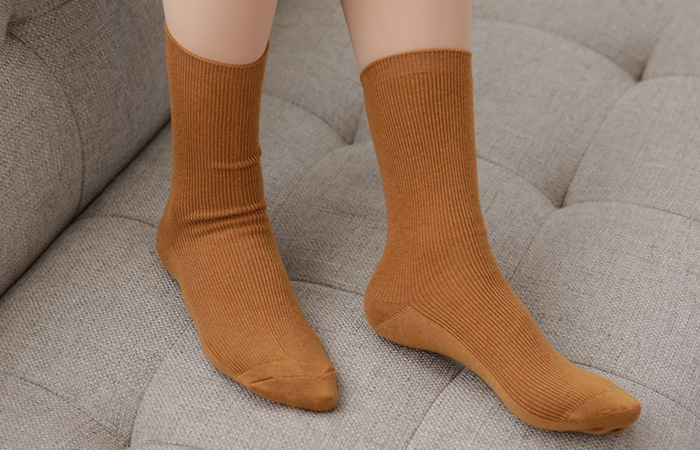 Basic Wool Corduroy Socks