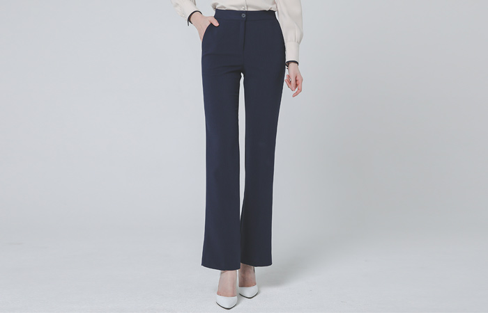 Modern Half-High waist Semi- Wide Slacks