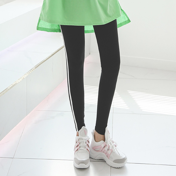 Basic Cotton Line Span Leggings