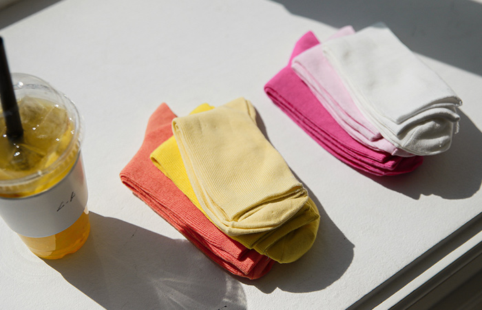 Rainbow Corduroy Socks