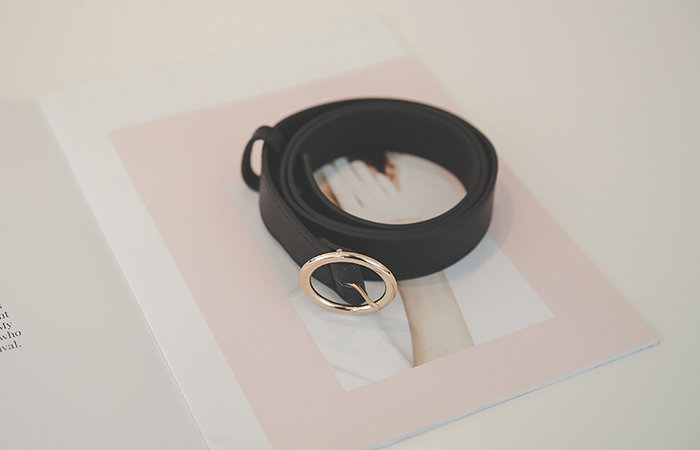 Soft-Leather Round-Ring Belt